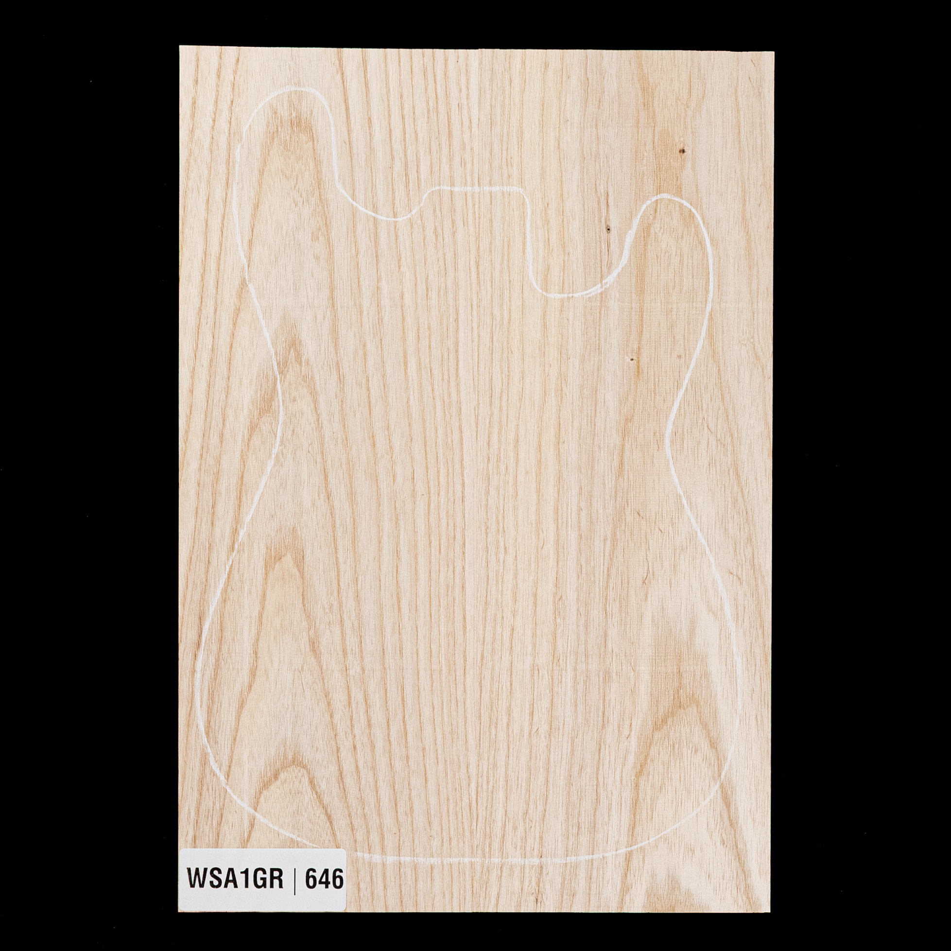 Swamp Ash Body Blank, 2-piece (8.9 lb) - 646