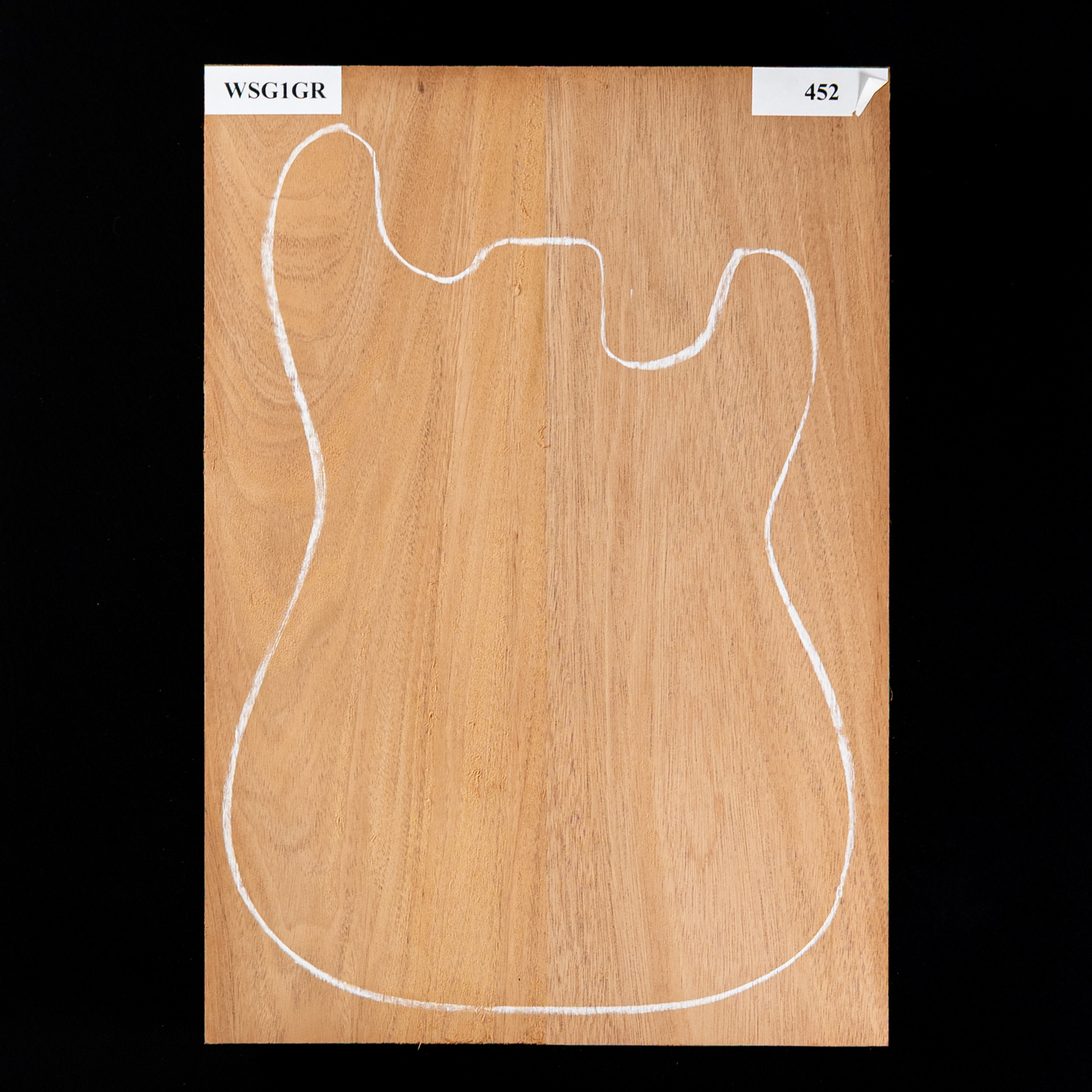 Korpusrohling aus Afrikanischem Mahagoni, 2-teilig (10,4 Pfund) – 452 Korpusrohling aus Afrikanischem Mahagoni, 2-teilig (10,4 Pfund) – 452