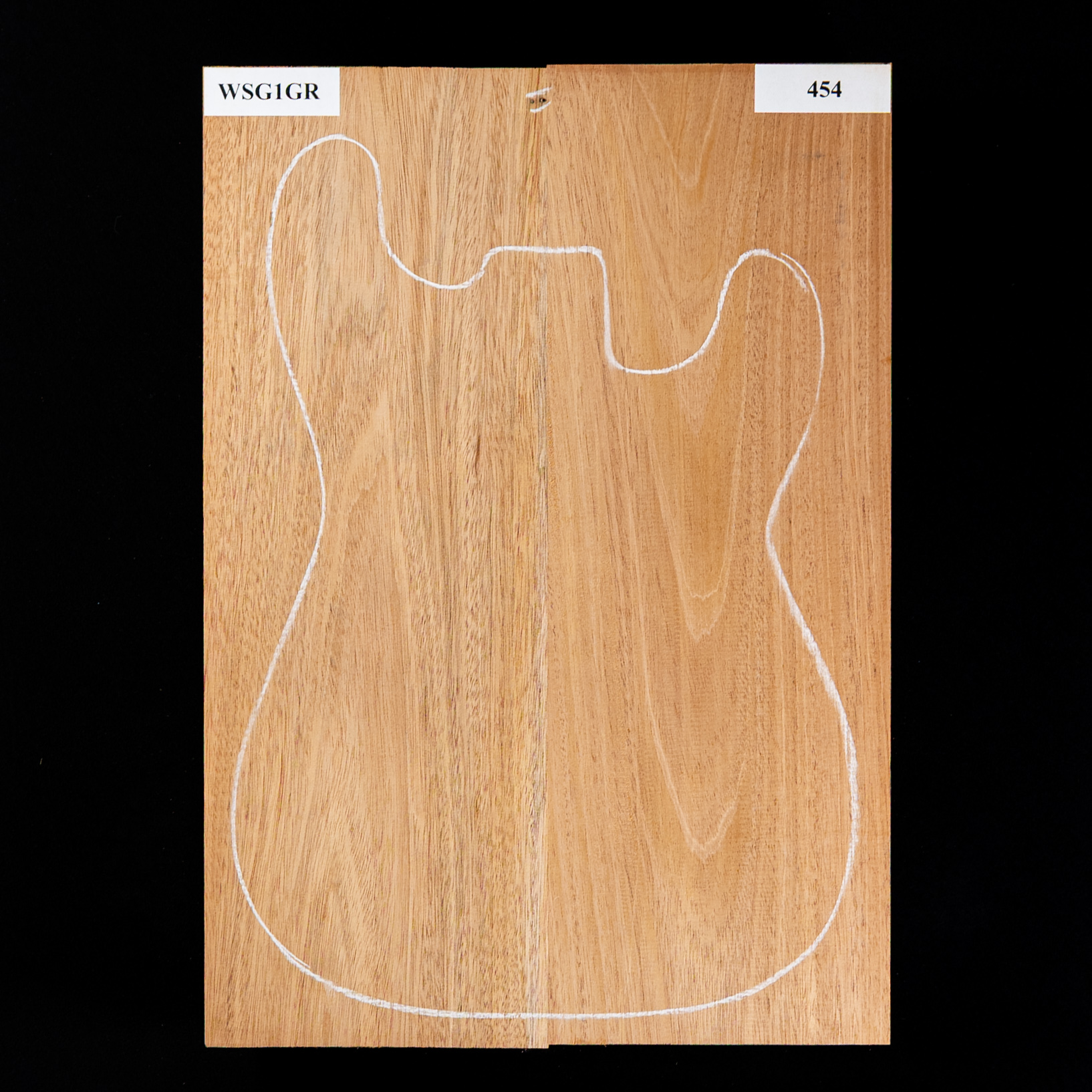 Korpusrohling aus Afrikanischem Mahagoni, 2-teilig (10,9 Pfund) – 454 Korpusrohling aus Afrikanischem Mahagoni, 2-teilig (10,9 Pfund) – 454