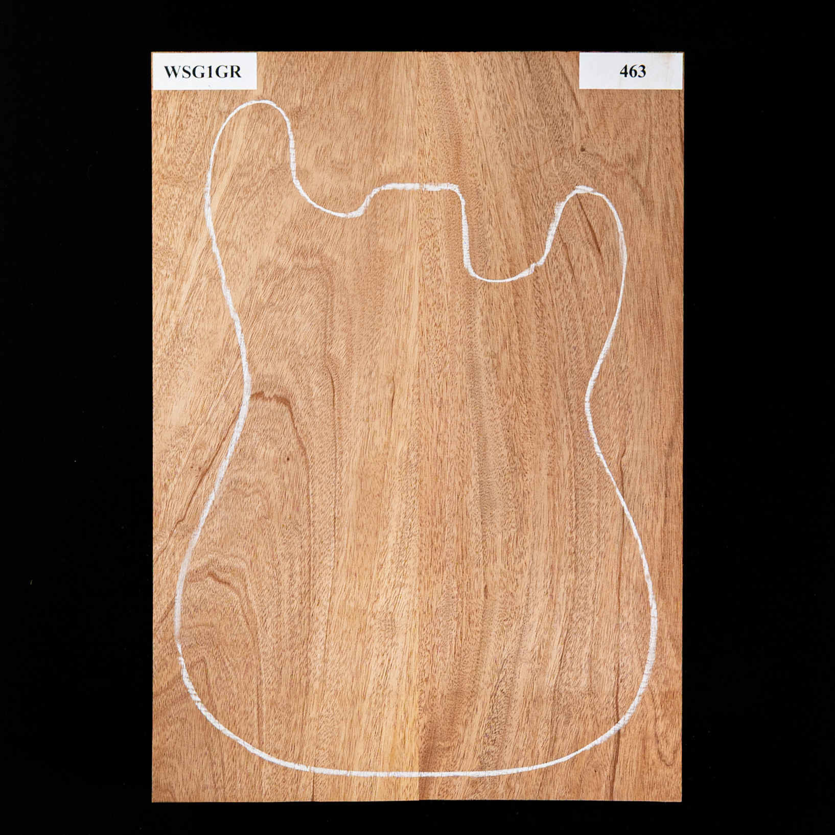 Korpusrohling aus Afrikanischem Mahagoni, 2-teilig (11,1 Pfund) – 463 Korpusrohling aus Afrikanischem Mahagoni, 2-teilig (11,1 Pfund) – 463