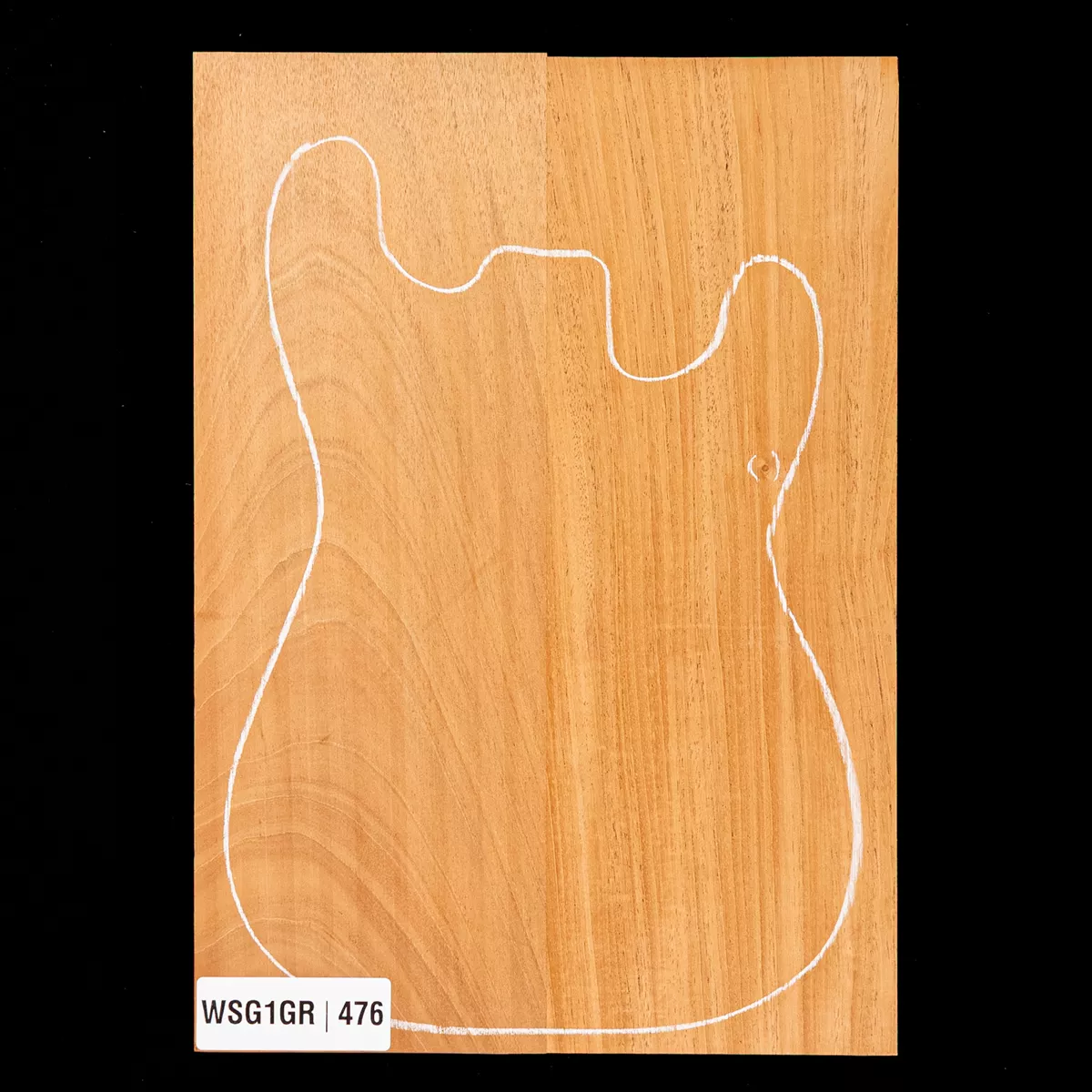 Korpusrohling aus Afrikanischem Mahagoni, 2-teilig (10,9 Pfund) – 476 Korpusrohling aus Afrikanischem Mahagoni, 2-teilig (10,9 Pfund) – 476