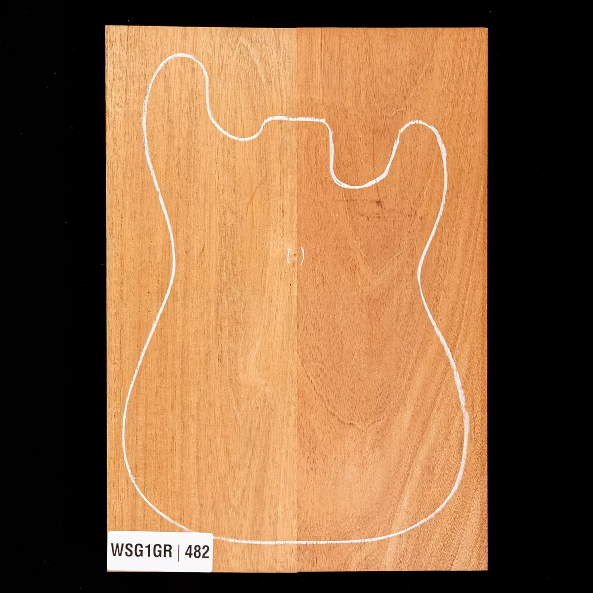 Korpusrohling aus Afrikanischem Mahagoni, 2-teilig (12 Pfund) – 482 Korpusrohling aus Afrikanischem Mahagoni, 2-teilig (12 Pfund) – 482