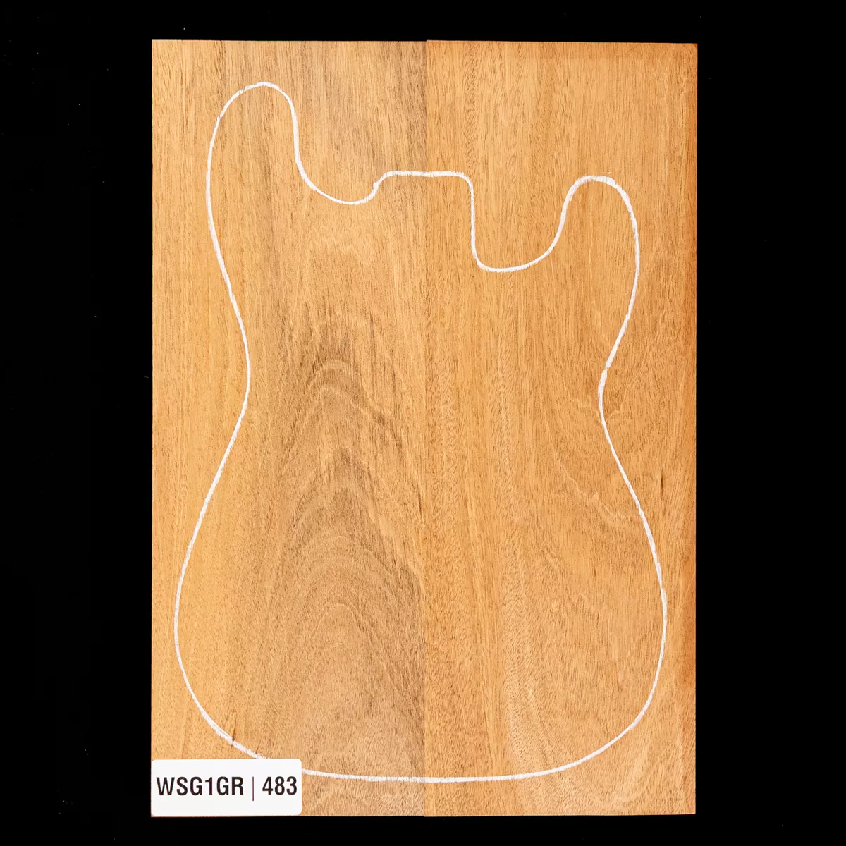 Korpusrohling aus Afrikanischem Mahagoni, 2-teilig (11 Pfund) – 483 Korpusrohling aus Afrikanischem Mahagoni, 2-teilig (11 Pfund) – 483