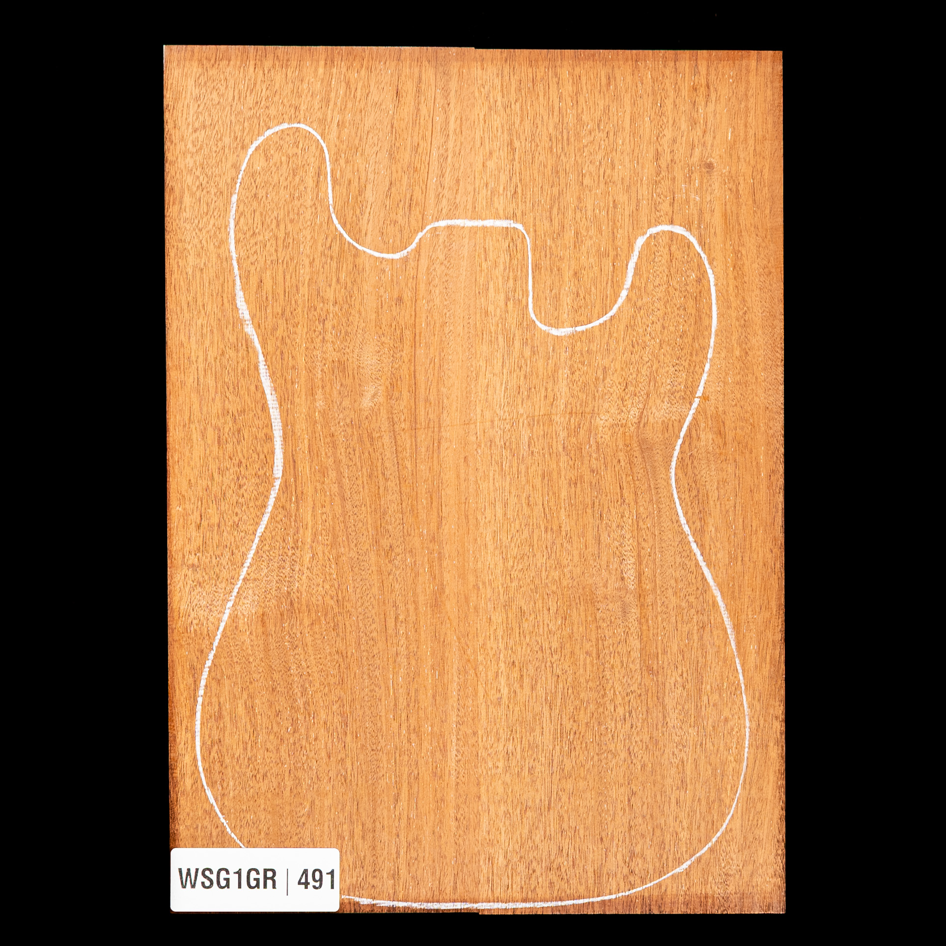 Korpusrohling aus Afrikanischem Mahagoni, 2-teilig (11,8 Pfund) – 491 Korpusrohling aus Afrikanischem Mahagoni, 2-teilig (11,8 Pfund) – 491