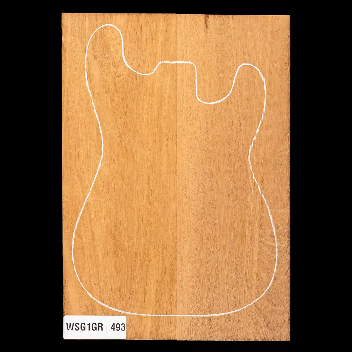 Korpusrohling aus Afrikanischem Mahagoni, 2-teilig (9,9 Pfund) – 493 Korpusrohling aus Afrikanischem Mahagoni, 2-teilig (9,9 Pfund) – 493