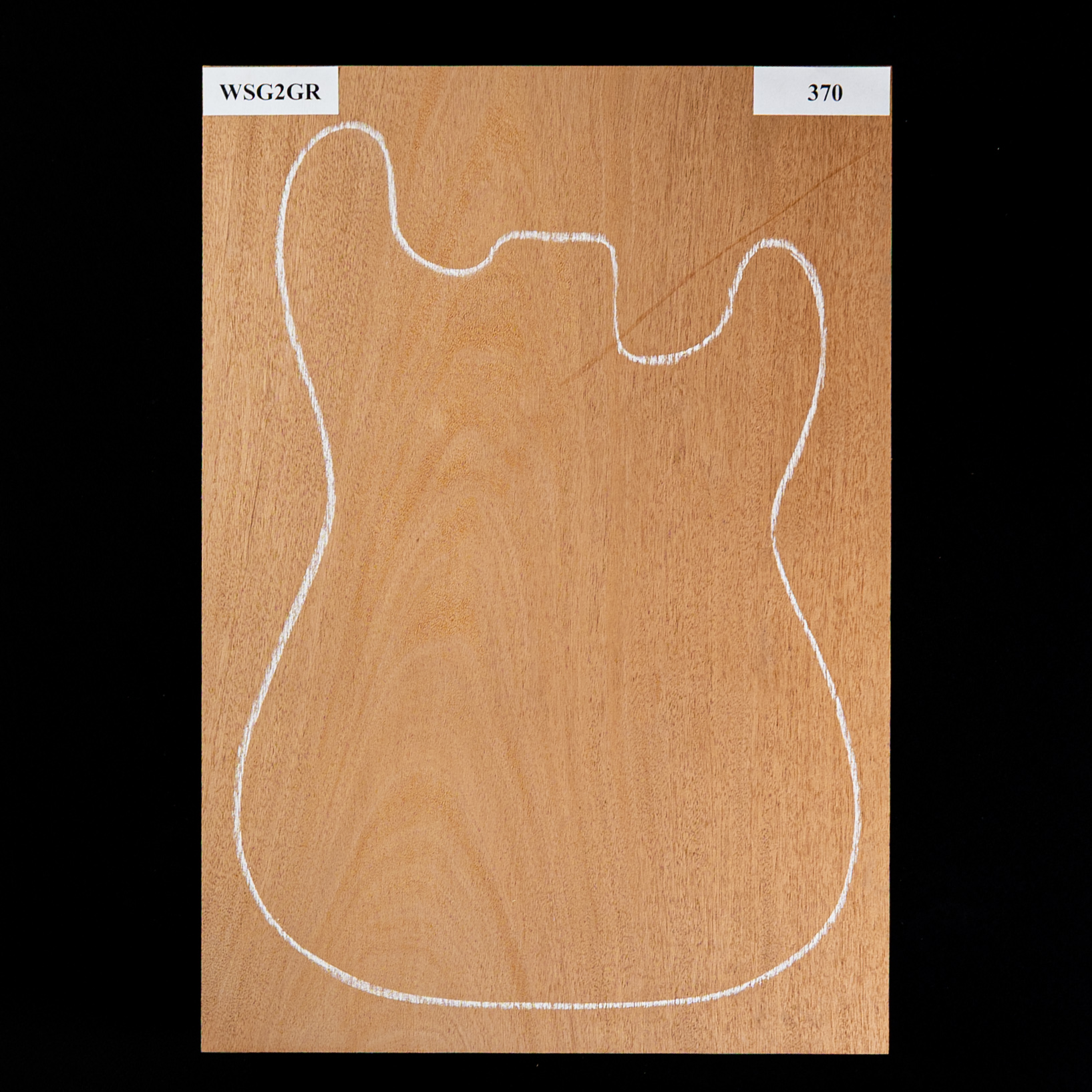 Korpusrohling aus Amerikanischem Mahagoni, 1-teilig (11,2 Pfund) – 370 Korpusrohling aus Amerikanischem Mahagoni, 1-teilig (11,2 Pfund) – 370