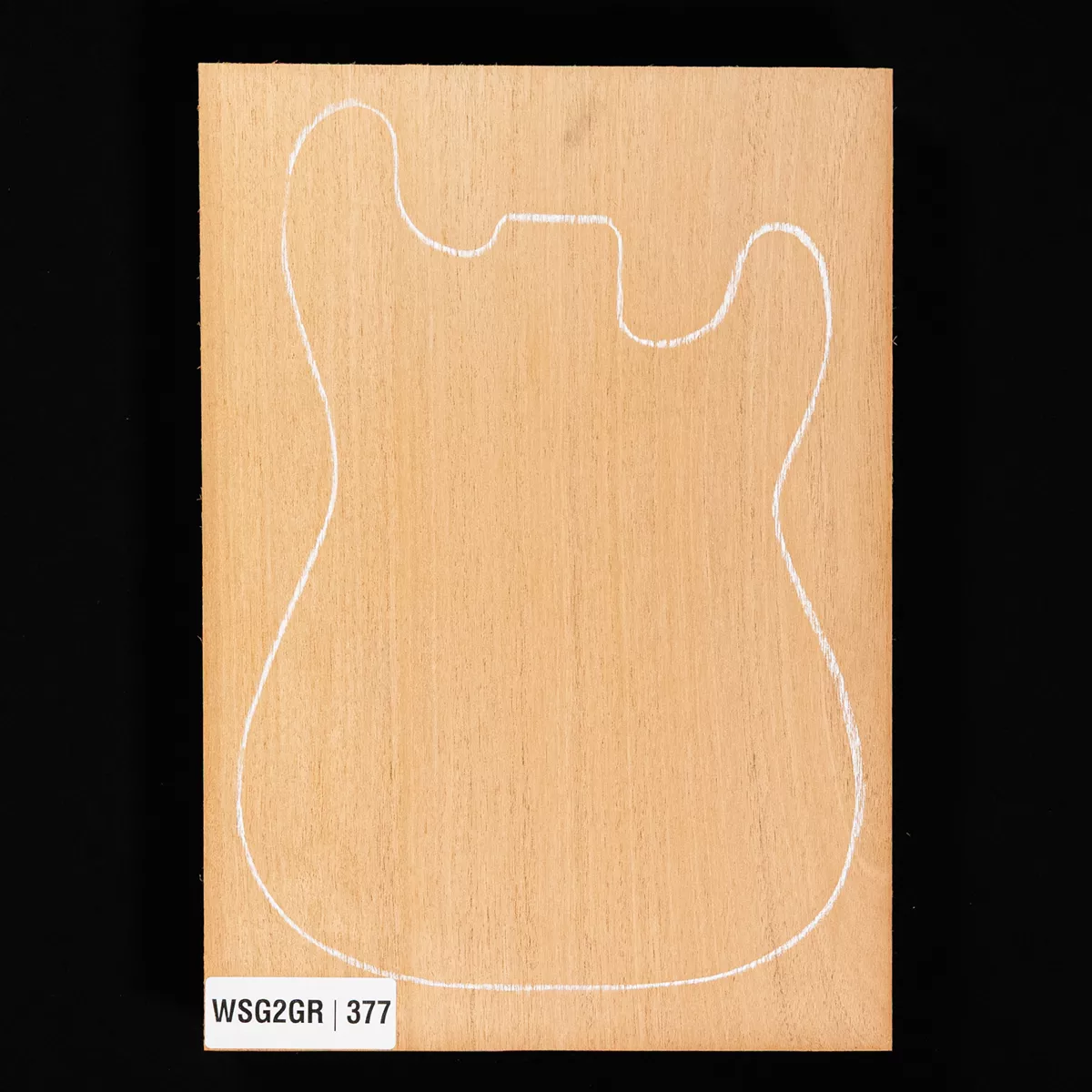 Korpusrohling aus Amerikanischem Mahagoni, 1-teilig (11 Pfund) – 377 Korpusrohling aus Amerikanischem Mahagoni, 1-teilig (11 Pfund) – 377