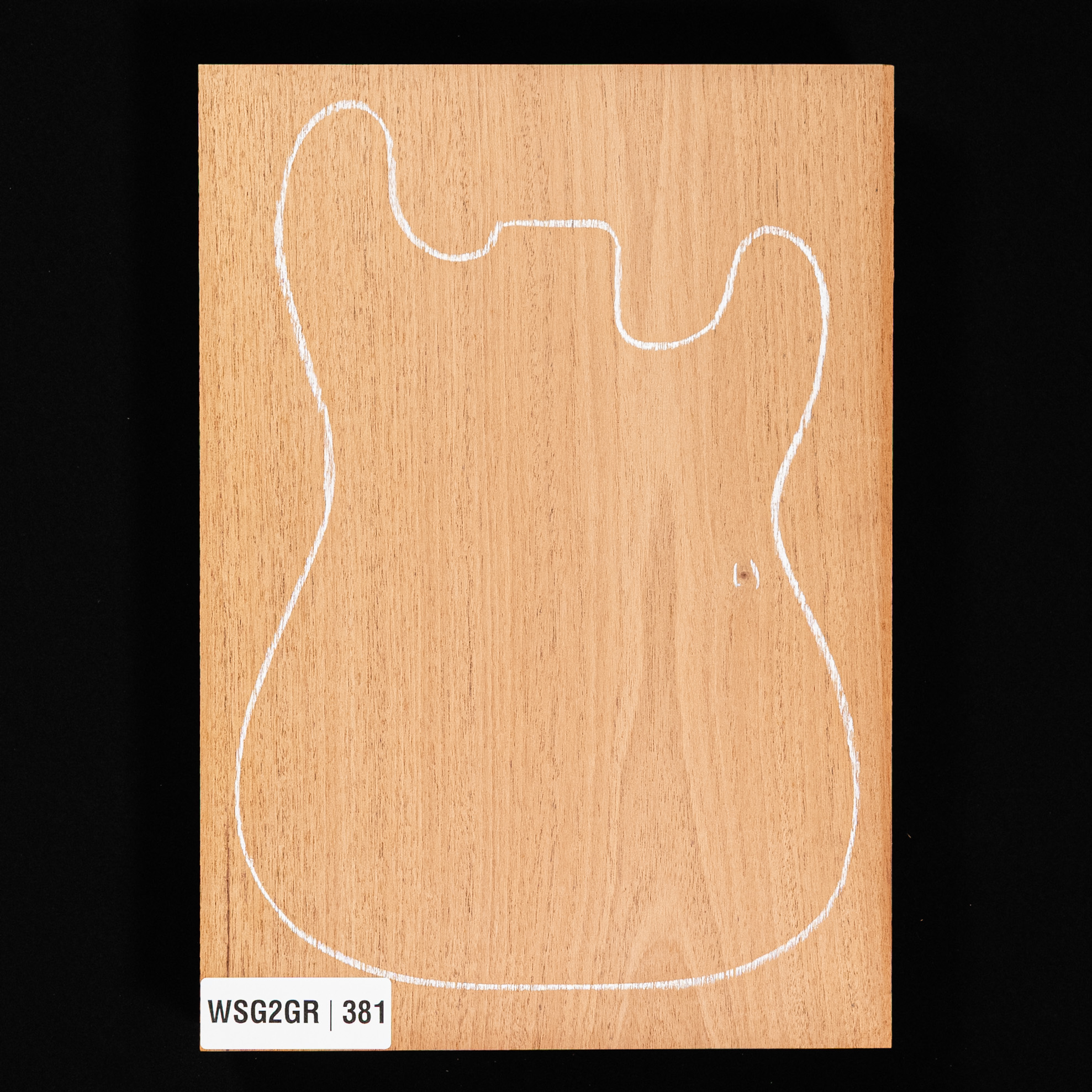 Korpusrohling aus Amerikanischem Mahagoni, 1-teilig (11,4 Pfund) – 381 Korpusrohling aus Amerikanischem Mahagoni, 1-teilig (11,4 Pfund) – 381