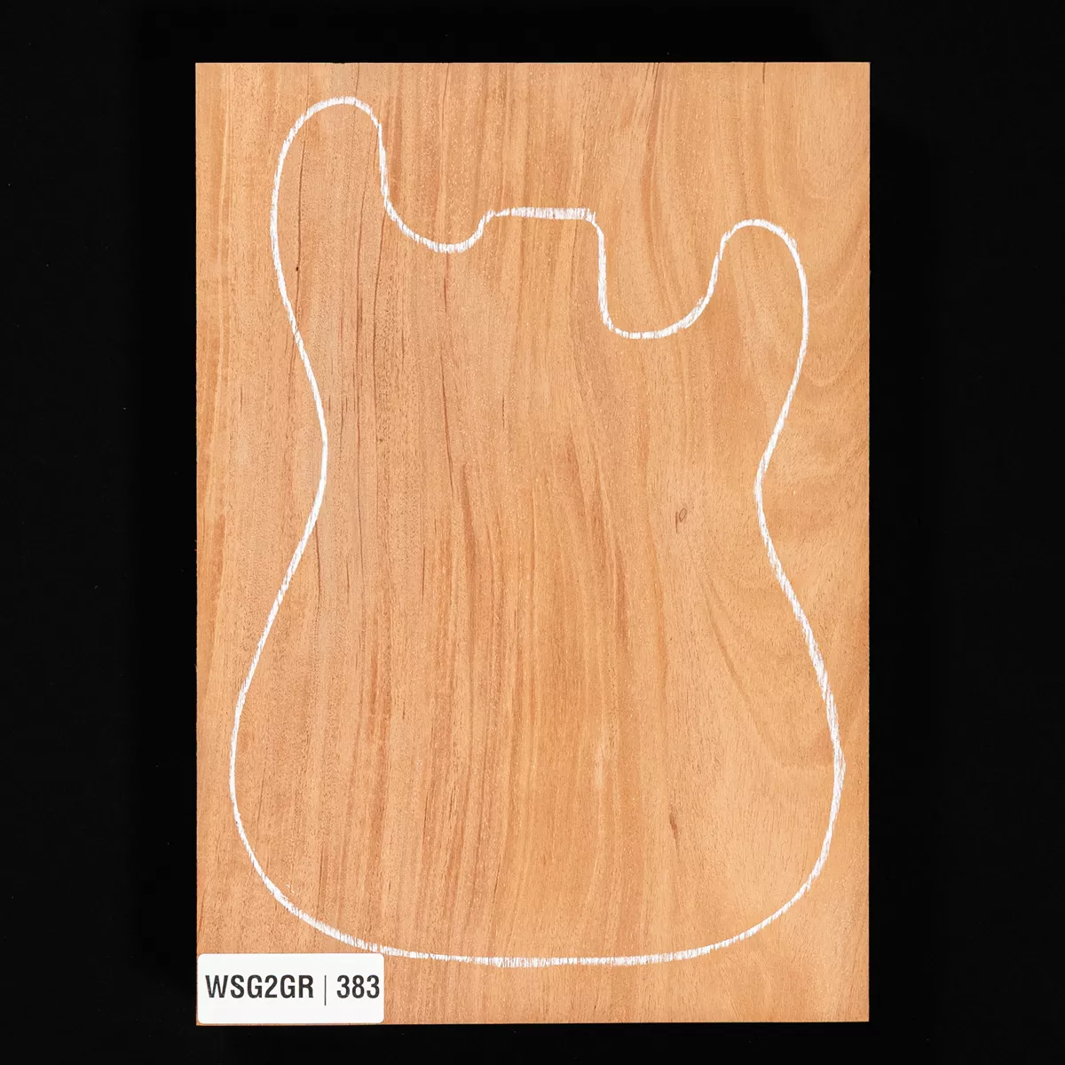 Korpusrohling aus Amerikanischem Mahagoni, 1-teilig (14 Pfund) – 383 Korpusrohling aus Amerikanischem Mahagoni, 1-teilig (14 Pfund) – 383