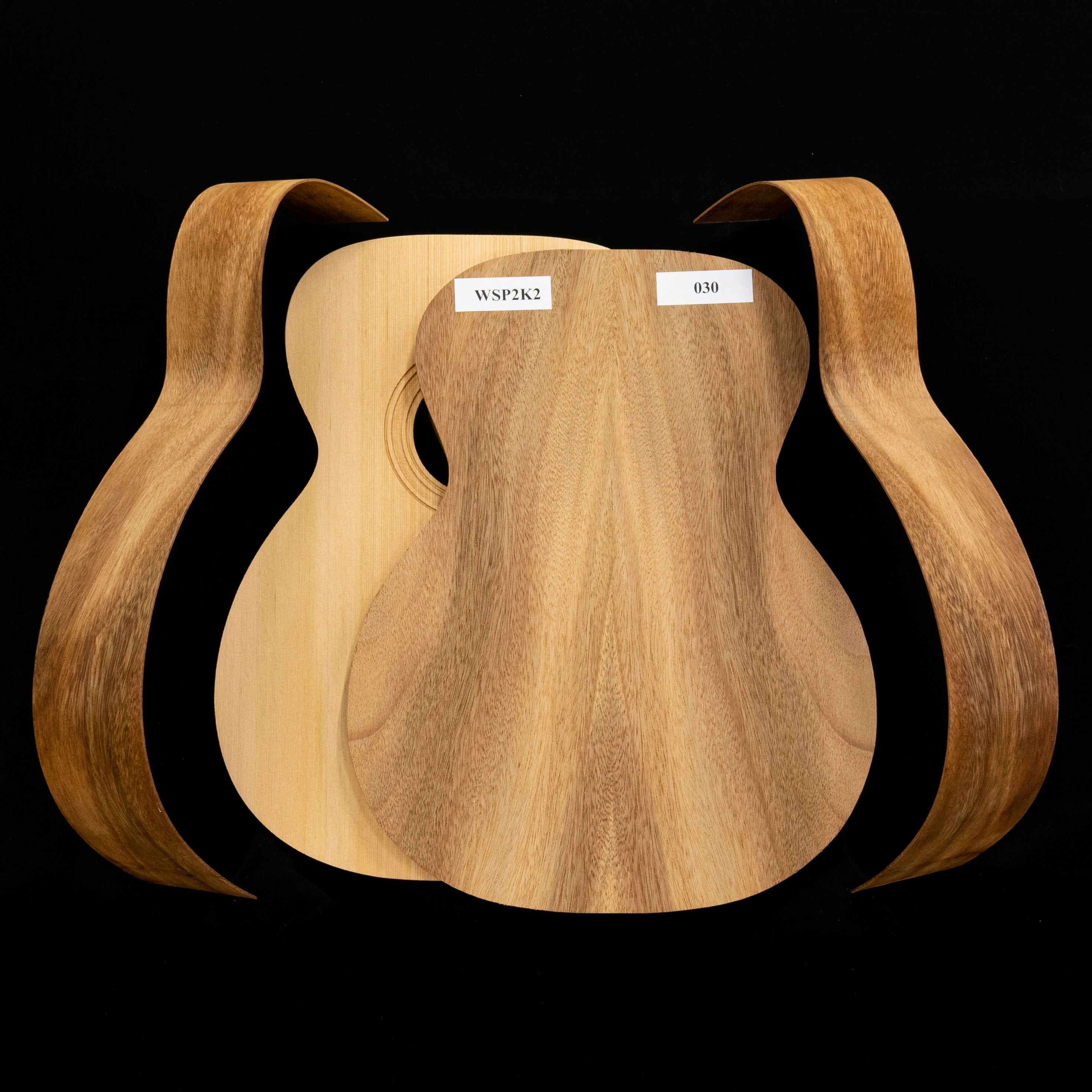 WoodStax Monkeypod OM Gitarren-Bausatz, Hals zum Anschrauben Hals – 030 WoodStax Monkeypod OM Gitarren-Bausatz, Hals zum Anschrauben Hals – 030