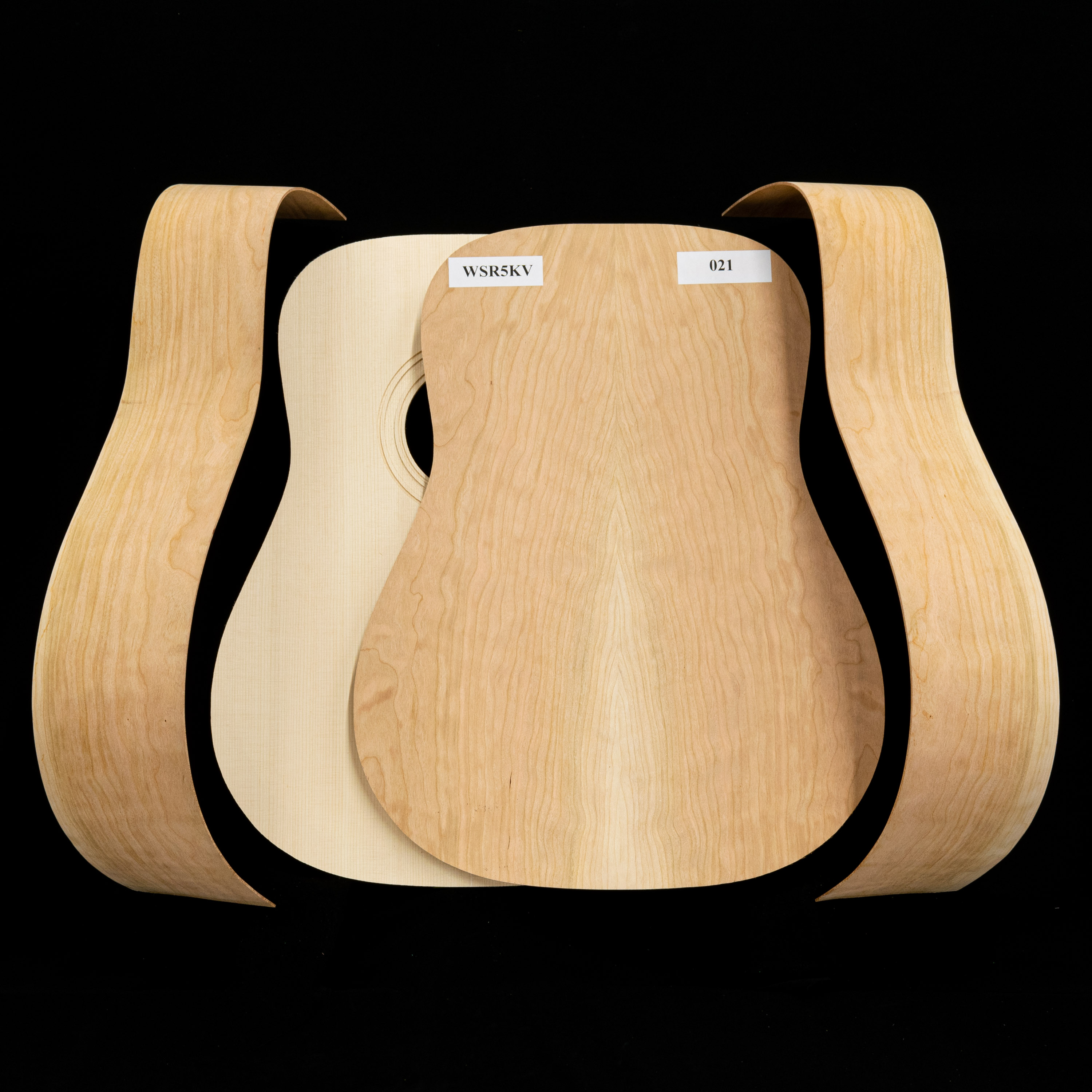 WoodStax FlammenkirschDreadnought Bausatz, Hals zum Anschrauben – 021 WoodStax FlammenkirschDreadnought Bausatz, Hals zum Anschrauben – 021