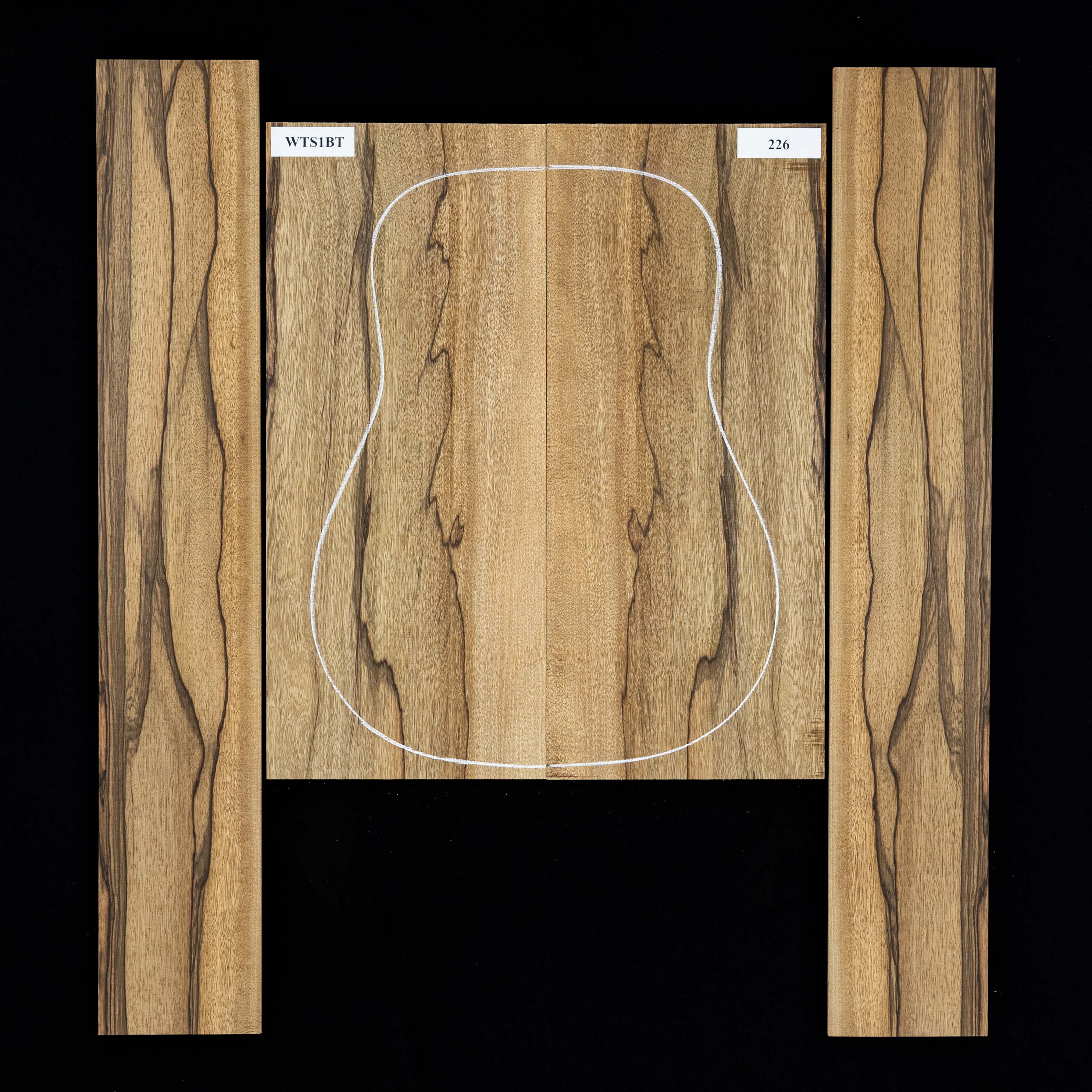 Boden + Zargen-Set aus Black Limba – 226 Boden + Zargen-Set aus Black Limba – 226