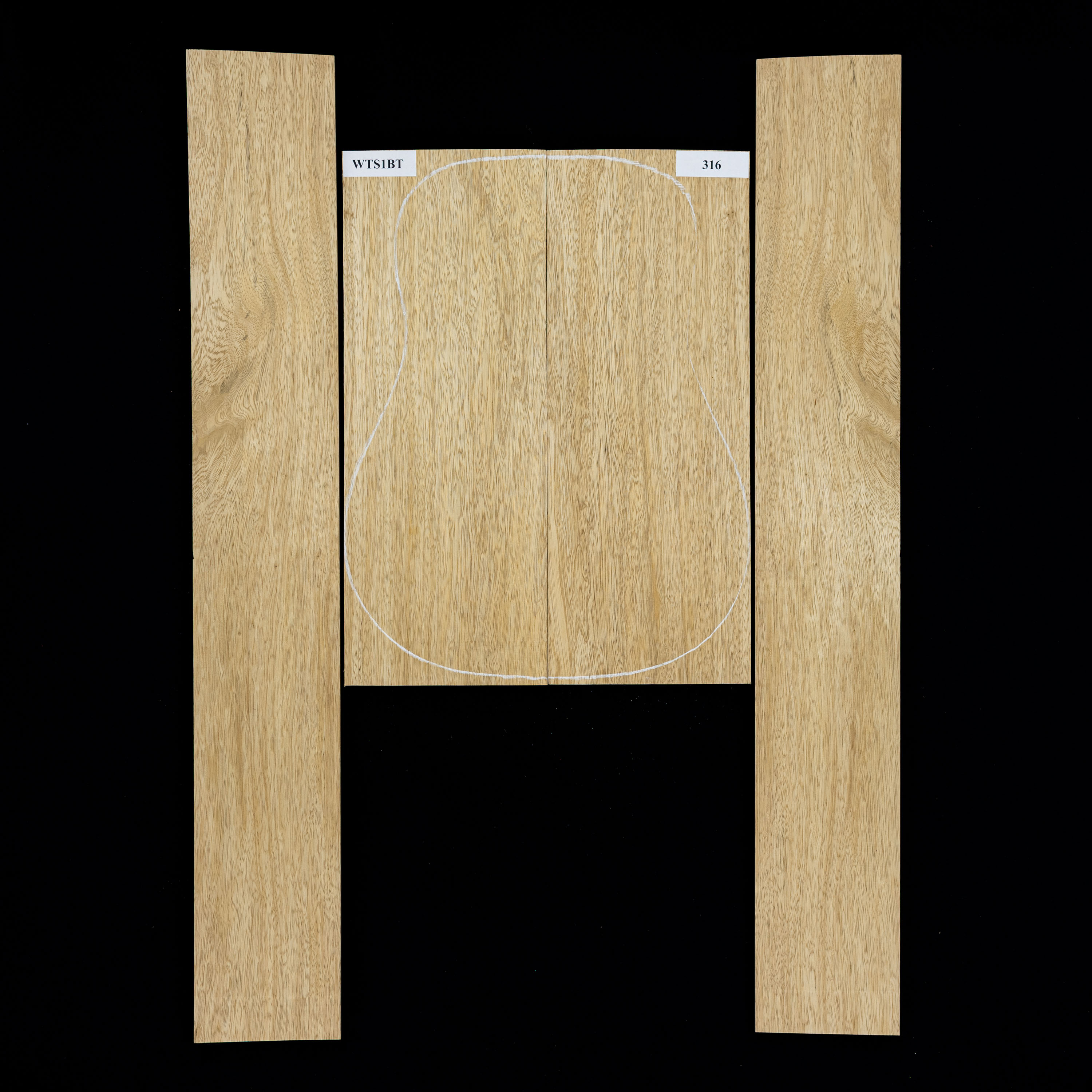 Boden + Zargen-Set aus Black Limba – 316 Boden + Zargen-Set aus Black Limba – 316