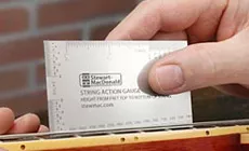 Lehre zum Messen der Saitenlage