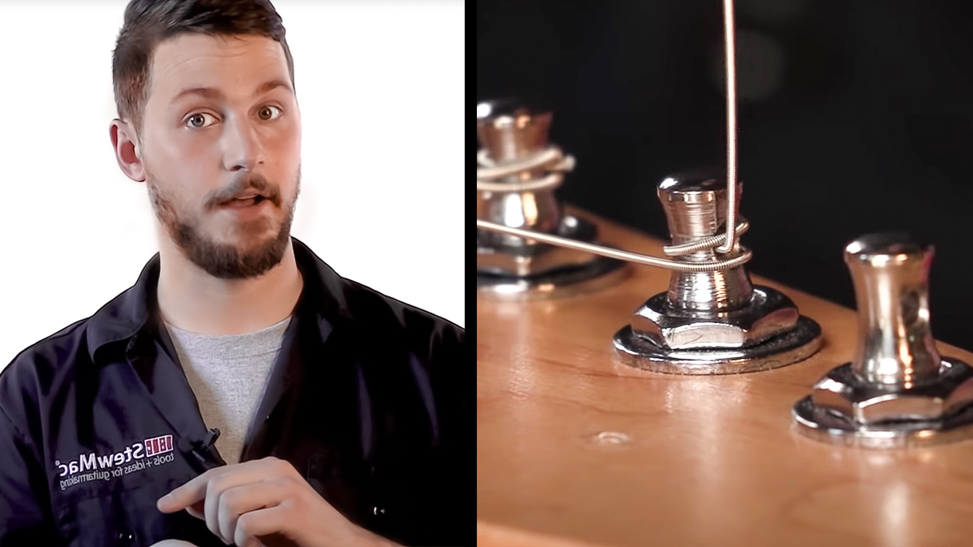 Wie man eine elektrische Gitarre strebt