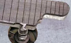 Foto: das Fingerboard formen