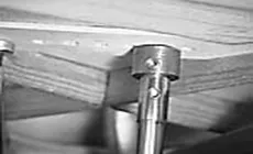 Schuh aus Messing mit Gewinde