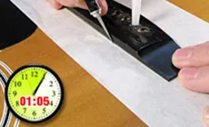 die Brücke mit akustischen Brücken-Ortungsstiften angeheftet (nächste 5min)