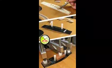 Klemmung mittels Titebond-Kleber (nächste 20min)