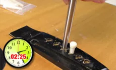 Bohrungen gefräst (nächste 15min)