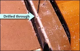 Entfernen des Sattels - durchgebohrter Sattel