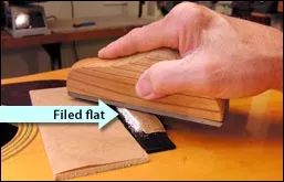 Den Sattel flach ablegen