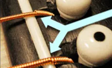 Stringwicklungen auf dem Sattel