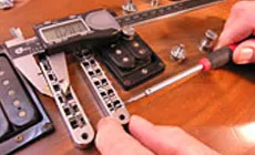 Foto: Messen der Sattelpositionen