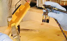 Luftbürstender Schellack