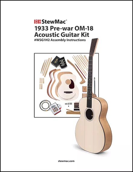 1937 Vorkrieg OM-18 Akustische Gitarrenkit-Abdeckung