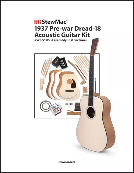 1937 Vorkriegs-Dread-18 Akustik-Gitarrenkit-Abdeckung