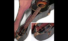 Ratty old guitar case