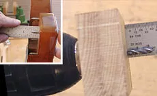 Bohren der Halsschraubenlöcher