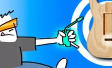 Den Schwanz an der Strat.