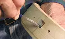 Ein quadratisches Loch ablegen