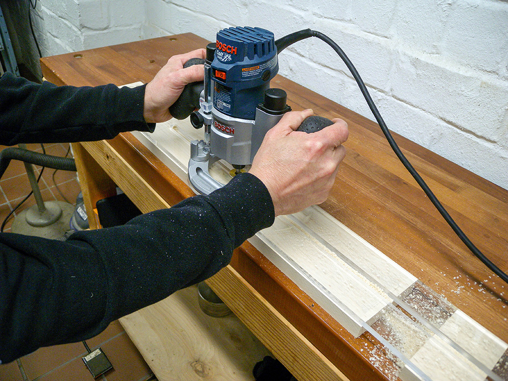 Anweisungen zur Trussstab-Routing-Vorlage