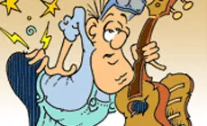 Karikatur zum Zurücklehnen