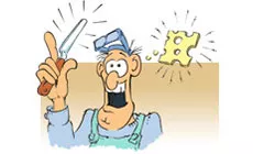 Schweizer Käsemesser-Cartoon