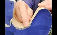 Abkleben der freiliegenden Ahornkante