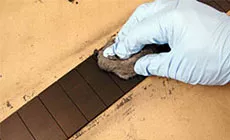 Polieren der Fingerplatte