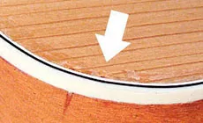 Chip neben der Binding