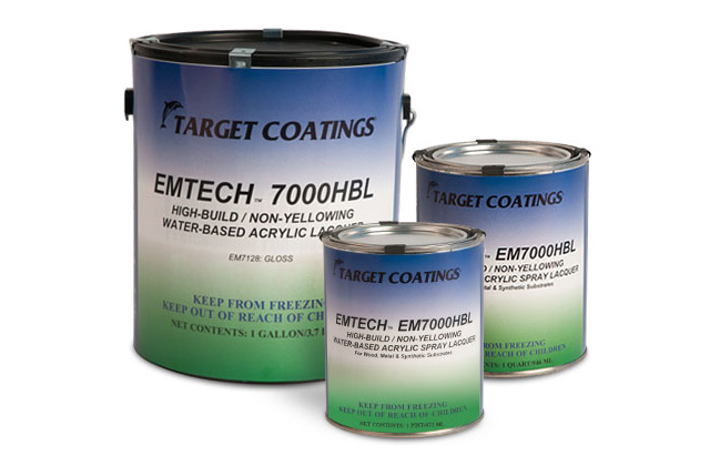 Anweisungen zum Spritzen von Lacken auf Wasserbasis