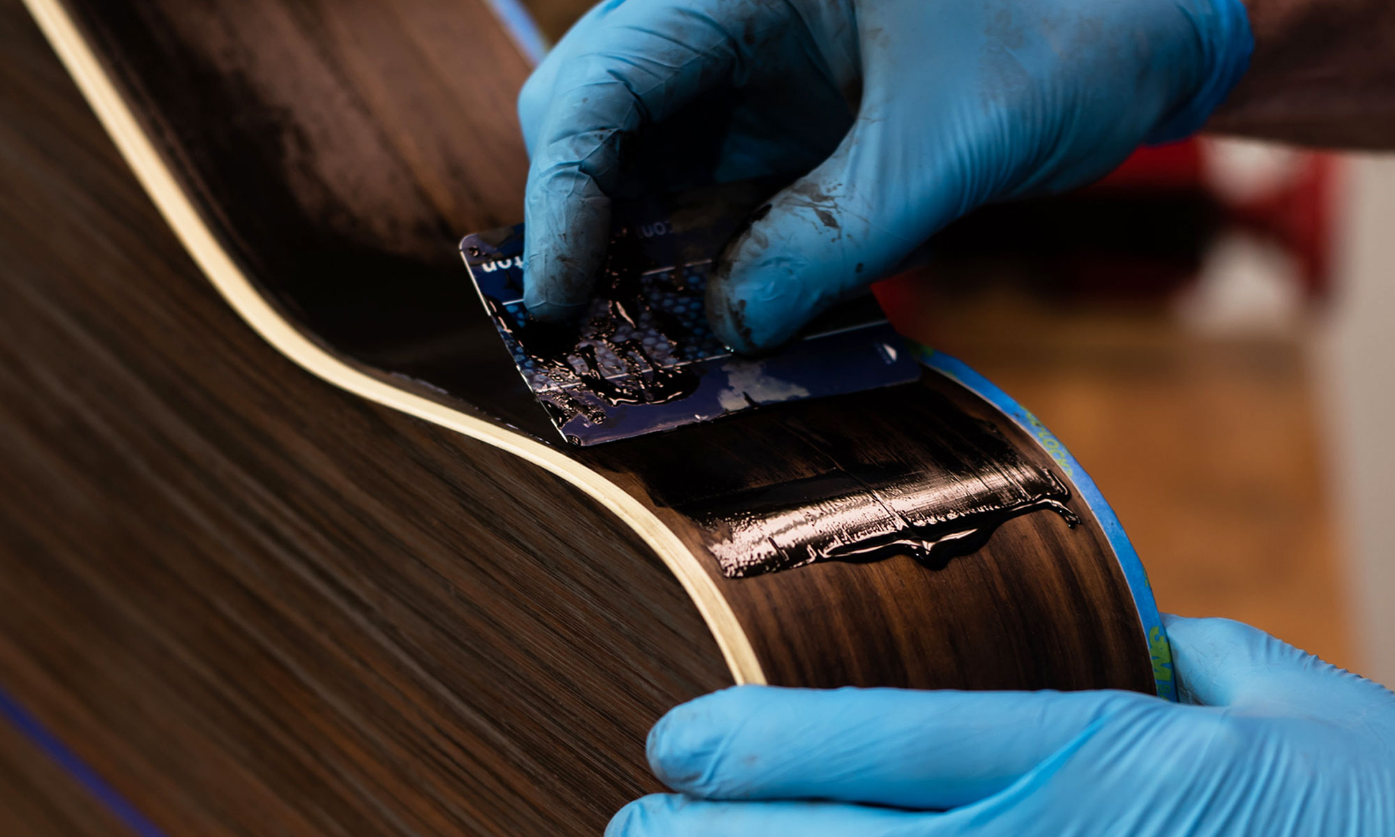 Verwenden von ColorTone Powdered Grain Filler