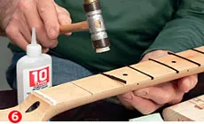 Installieren der Binding-Streifen