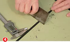 Verkratzen der Binding