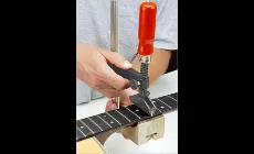 Fritteusen entlang des Halses