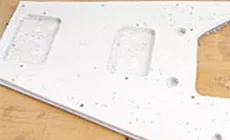 Vorlage am Material anbringen