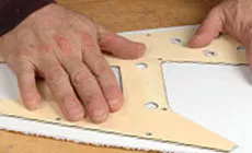 Material der Schutzschablone