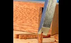 Verwendung eines scharfen Meißels