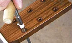 Bohren des Strangstiftlochs